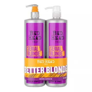 Pack Tigi Bed Head Serial Blondes Shampoo 970ml+acond 970ml 