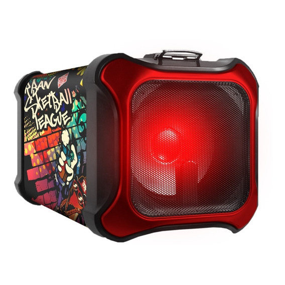 Parlante Portátil Bluetooth Telefunken Transport 5 Mic Leds Color Rojo