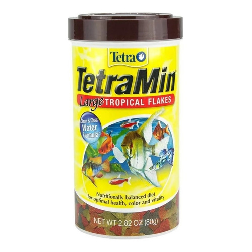 Tetra Tetramin Tropical Large Flakes 80 Gr 2.82 Oz Alimento Peces Acuario Peceras
