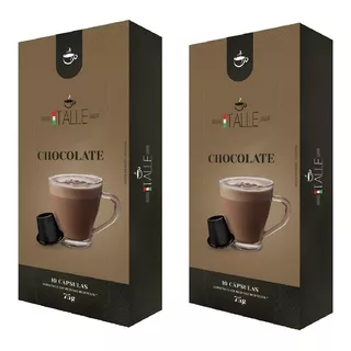 Cápsulas Chocolate Nespresso Compatíveis Cafe Italle Kit 20