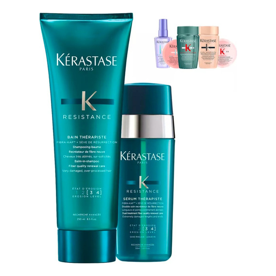 Kit Kérastase Therapiste Shampoo Bain 250 Ml + Serum 30 Ml