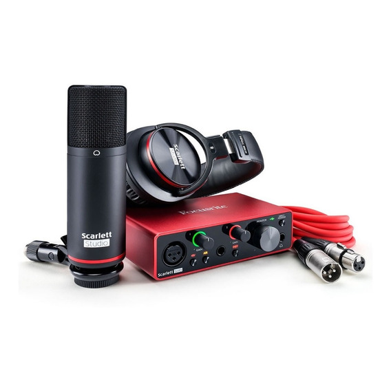 Placa Usb Focusrite Scarlett Solo Studio Kit