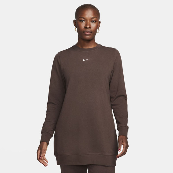 Playera De Manga Larga Para Mujer Nike Dri-fit One Café 