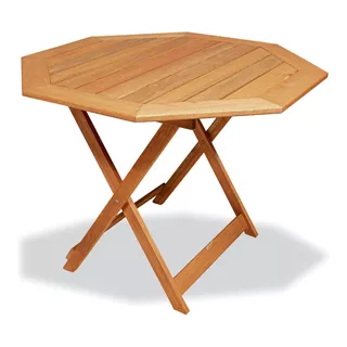 Mesa Plegable Octogonal Madera Eucaliptus (opc Sillas) Cuota