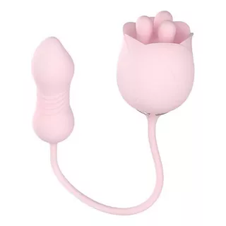 Vibrador Rosa Estimuladora Clitoris Rotação Ponto G S-hande