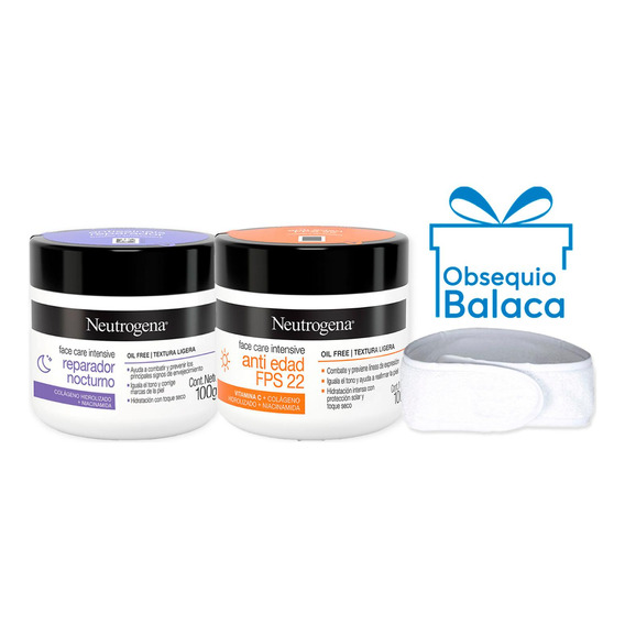 Kit Facial Neutrogena Face Care Protección Y Noche