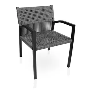 Cadeira Jantar Jardim Junco Fibra Sintetica Aluminio Antúrio Cor Da Estrutura Da Cadeira Opcional Cor Do Assento Opcional Desenho Do Tecido Opcional