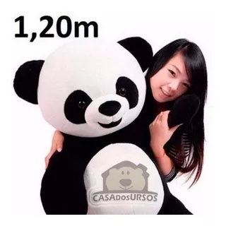 Urso Panda Ursão Grande Gigante 120cm Para Dia Dos Namorados
