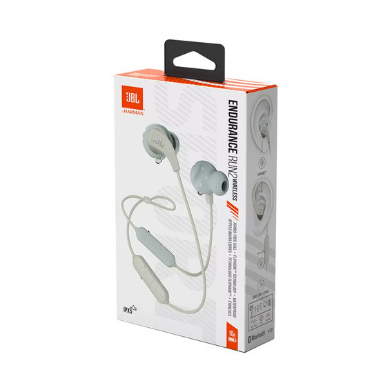 Audífono Jbl Endurance Run 2 In Ear Blanco Bater 10h Waterpr