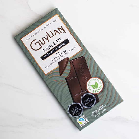 Chocolate Amargo 84% Sin Azucar Añadida Guylian 100 Grs