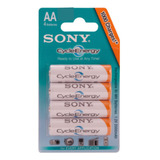 Baterías Recargables Aa Sony 4 Pilas/ 4.600 Mah 1.2 V