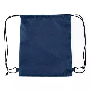 10 Unidades Mochila Saco Colorido Em Nylon Cor Azul-escuro Desenho Do Tecido Liso