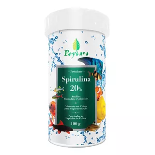 Ração Poytara Spirulina 20% - Pote 100g