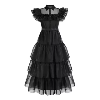 Fantasia Infantil Wandinha Addams Vestido Vandinha