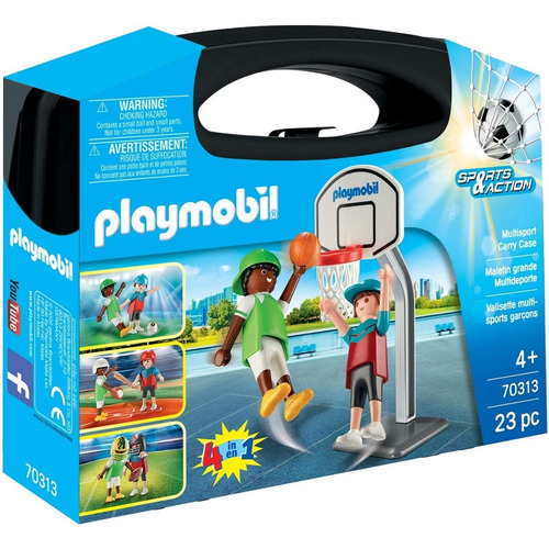 Juego Playmobil Sports & Action 70313 Maletín Grande Multideporte Cantidad de piezas 23