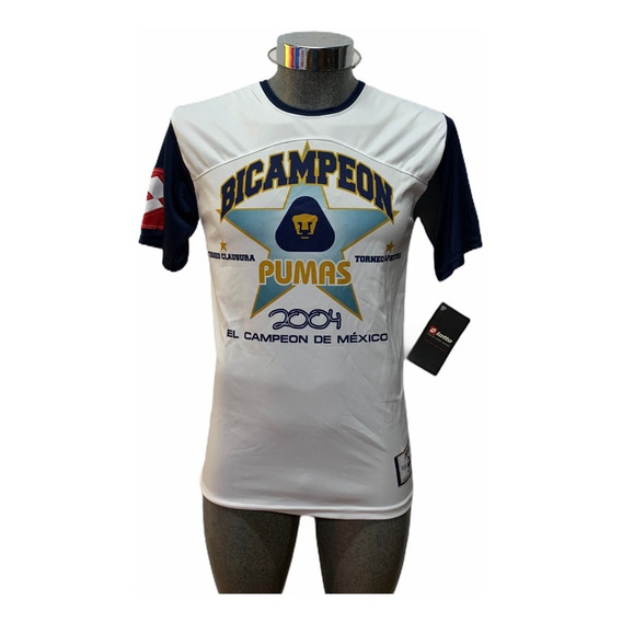 Playera Original Lotto 50 Años Pumas Unam Bicampeón Del 2004