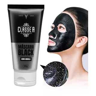 Máscara Faciai Para Pele Normal Classe A, Classea Removedor De Cravos,máscara Facial Preta,black Mask,anti Oleosidade,absorve Oleosidade,retira Impurezas E Células Mortas,alta Absorção,com Carvão Ativ