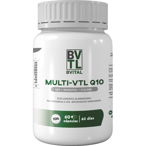 Multi-vital +q10 +inositol +colina 60 Cápsulas / 60 Días