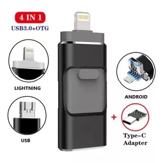 Pendrive Lightning Usb C Tipo C Usb P iPhone Android 256 Gb