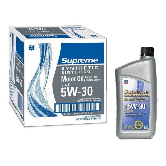 Aceite Sintentico Para Motor A Gasolina 5w-30 5.6 Litros