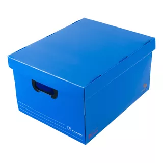 Caja Archivo Plastico Tapa Plana 804 Color 45x35x25 Pack 10