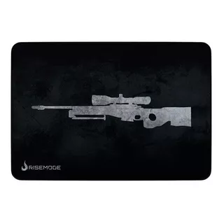 Mousepad Gamer Rise Grande Estampa Sniper Gray Cinza Speed Cor Cinza-escuro