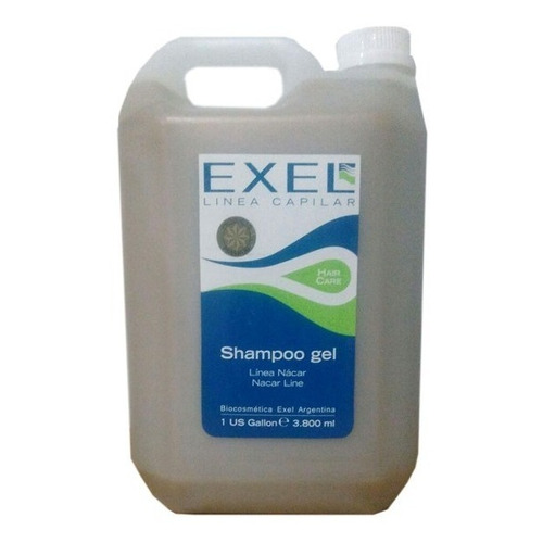 Shampoo Exel Gel Linea  Nacar Keratina Profesional X3800ml