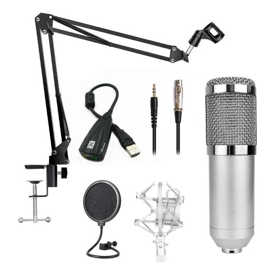 Kit Microfono Estudio Condensador Fiddler Studio Pro