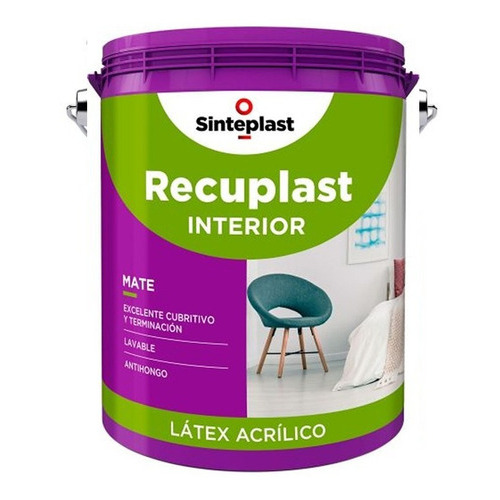 Recupast Latex Interior Mate 1 Lt Sinteplast - Mafer