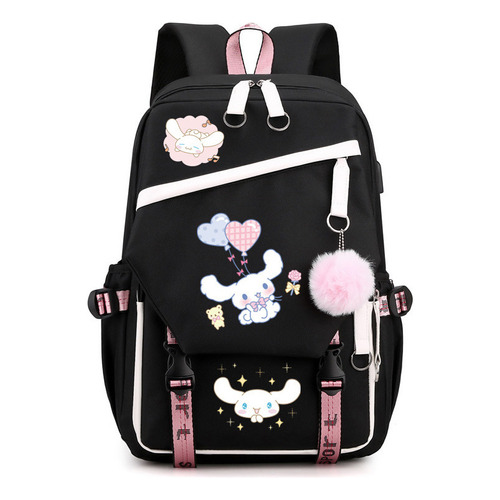 Mochila Escolar Kuromi Melody Peripheral De Gran Capacidad 3 Color 2023 Figure 3 Yugui Dog White