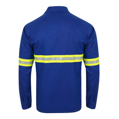 Camisa Uniforme Eletricista Risco 2 Antichama Nr10 Az Royal