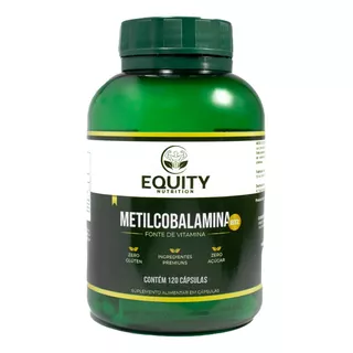 Metilcobalamina Vitamina B12 5000mcg 120cps Equity Nutrition