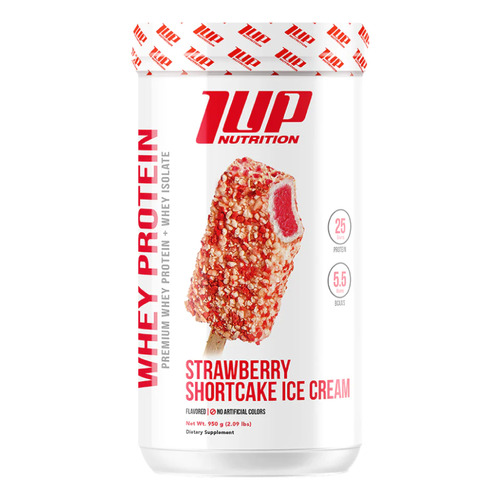 Whey Protein 2lbs - 1up Sabor Strawberry Shortcake Ice Cream