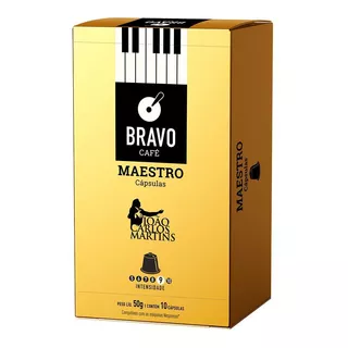 Café Bravo Maestro Com 10 Cápsulas 50g