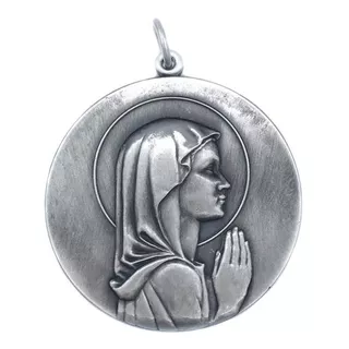 Dije Medalla Cunero Virgen Niña De Aluminio, 6cm.