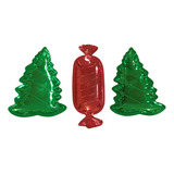 Set De 3 Charolas Navidad Para Servir Botana