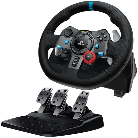 Timón para videojuegos Logitech G G G29 PC PlayStation color negro