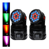 Mr Dj Usa Juego De 2 Piezas Lmh230 100w Rgbw 7-led Wash