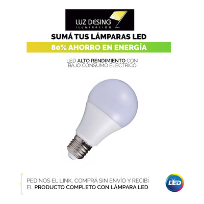 Lampara Colgante Deco Arpillera Natural Ø 50cm Apto Led 