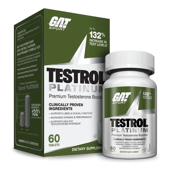 Gat Testrol Platinum 60 Tabletas Booster Testosterona