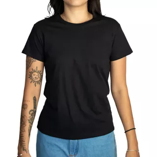 Kit 3 Camisetas Básicas Feminina Baby Look Algodão Tshirt