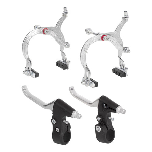 Kit Frenos Para Bicicleta Aluminio Plata Bmx Sshine