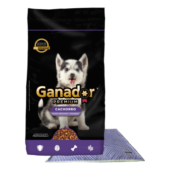Alimento Perro Ganador Premium Cachorro 20kg + Toalla