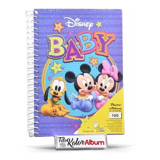 Álbum Fotográfico Infantil Baby Mickey 100 Paginas