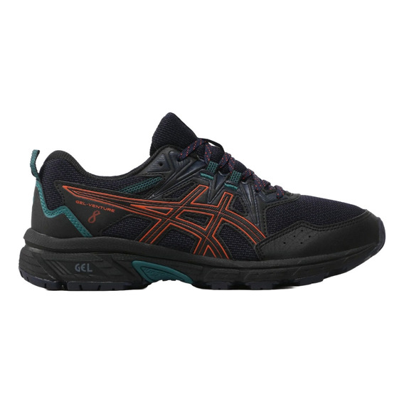 Tenis Asics Hombre Caballero Running Negro Gel Venture