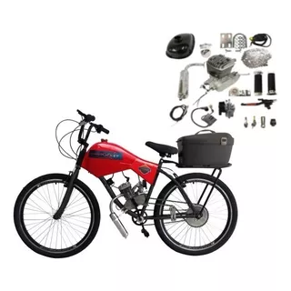 Bicicleta Motorizada Carenada Cargo (kit&bike Desmont) Cor Vermelho Rubi
