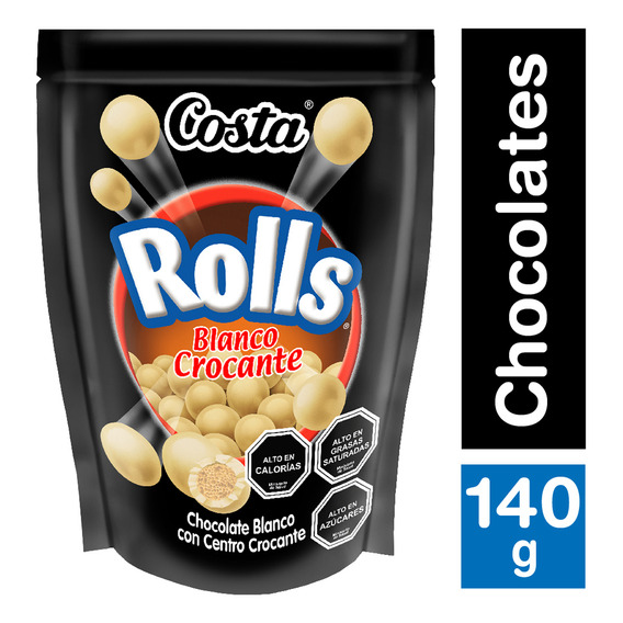 Costa Chocolate Rolls Blanco 140 Gr