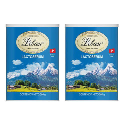 Lebasi Lactoserum Suizo 500 Gr 2 Pack