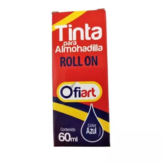 Tinta Para Almohadilla Roll On Azul Printa 60ml