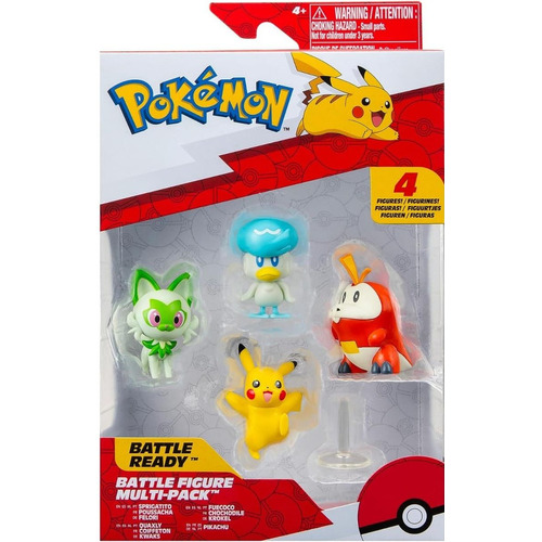 Figuras De Batalla Jazwares Pokémon X4